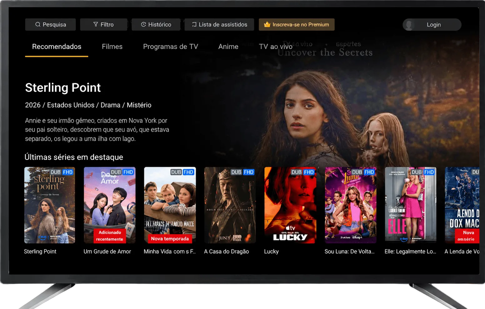 Assista na sua Smart TV